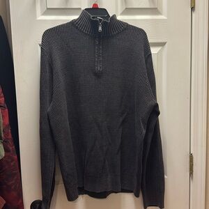 Lucky brand three quarter zip sweater